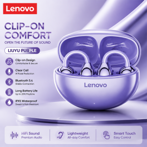 Lenovo | Lenovo TA410 TWS Wireless Gaming Earphones Panoramic Spatial Sound Effects Long Battry Life HD Voice Bluetooth Earclip Earphones