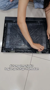 AKAKO ASLI - LEMARI PAKAIAN Baby Bilpin Motif Rotan (MINIMALIS BUKAN JUMBO)