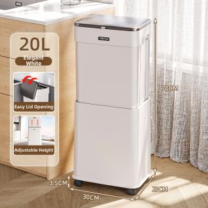 MMZECE | Elevating Trash Can New Large Capacity