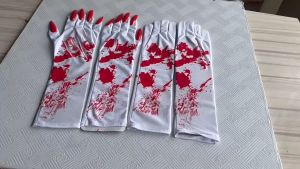 41 cm Sarung Tangan Ada Cakar Kuku Panjang All size Sarung Tangan Kuku Palsu Blood Merah Blood Merah Pesta Cosplay