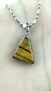 Liontin Kalung Titanium Natural Batu Alam