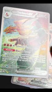 Funism | Homemade English Oriental Style Charizard ex Red Fan‑Art Full‑Art High‑Quality Texture Game Collection Card Toy