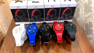 O.SHINE B39 Bluetooth Headset RGB Luminous Wireless BT 5.0 Gaming Stereo Headphone Foldable Earphone Headphone Mic LED Light