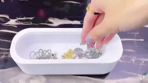 Remove 10 years of stains Ultrasonic cleaner High-Frequency Vibration Spectacle cleaner Glass cleaner Portable Dentures cleaner 360° all-round stain removal Washing Jewelry/Glasses/Watch /Makeup brushes 超聲波清洗機