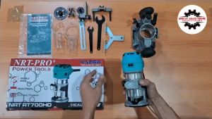 NRT-PRO RT 700 HD Mesin Profil 6mm Kayu 2 In 1 Router 6 mm Wood Trimmer Trimer RT700HD RT700