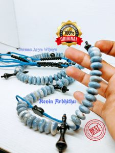 TASBIH TIJANI BATU PERMATA MARJAN BIRU KOMBINASI YUSER ASLI