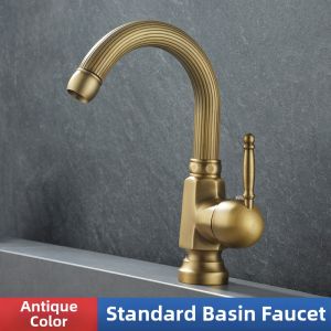 JUNSHEN | Retro European Style Antique Bronze Solid Copper Faucet