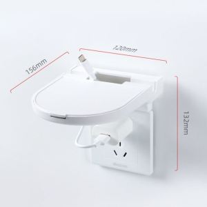 Wall-Mounted Router Storage Rack TV Box Holder No-Drilling Projector Storage Box Stand Plastic Organizer for Home Arrangement