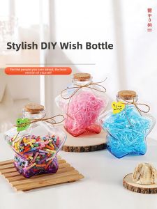YOUAI | DIY Lucky Charm Four-leaf Clover Pentagram Glass Bottle