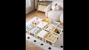 Cream Bear Storage Cabinet / Rolling Drawer Cabinet / 4 Sizes