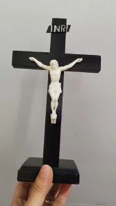Wood Cross with Stand for Altar 8 1/2 inches High Quality Best for Prayers Religious Cross Unique Design