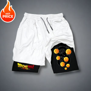 Bandai | Dragon Ball Vegeta Saiyan Summer Men New 2026 Double-Layer Replica Two-Piece Loose-Fit Training Running Shorts Casual Pants