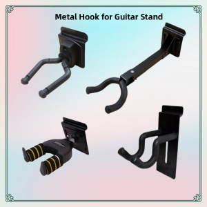 Metal Guitar Hanger Ukulele Bass Slot Board Stand Guzheng No-drill Hanging Rack Instrument Display Card Slot Stand