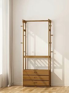 Shira Coat Rack Drawer: A Comprehensive Guide to 2/3 Tier Clothes Organizer & 8 Hooks Bedroom Bamboo Clothes Hanger