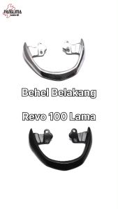 Behel Belakang Karet Alumunium Honda Revo 100 Lama Old Handel Hendel Handle Hendle Pegangan Tangan Begel Breket Bracket Besi Jok Jox