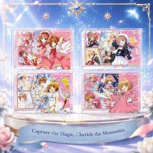 Bandai | Magic Knight Cardcaptor Sakura Acrylic Block Crystal Cube Clear Stand Anime Figure Decoration