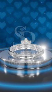 RoyStone - Cincin Wanita Moissanite Sertifikat GRA Original Lapis Emas - Dyana Ring