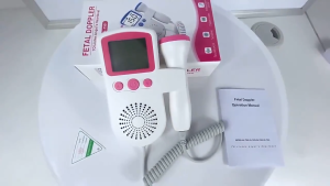 Heabety [FREE GEL] Surpluck Doppler Baby Heart Monitor Home Pregnancy Baby Heartbeat Detector Fetal LCD Screen 3MHz Portable Doppler