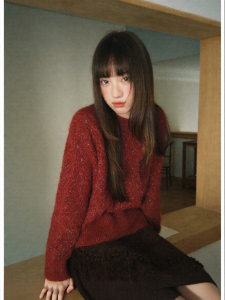 NIHAOKANONG | Áo Sweater Knit Phong Cách Lười Mềm
