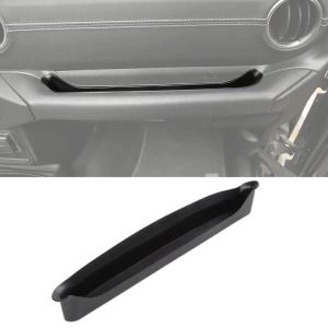 Khay Đựng Đồ Phía Trước Cho Xe Jeep Wrangler JL Gladiator JT 2018-2023 Chất Liệu Nhựa ABS Màu Đen Giúp Sắp Xếp Đồ Đạc Trong Xe Gọn Gàng.