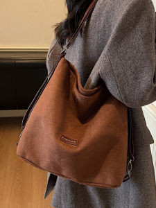 Large Capacity Casual Tote Bag Womens Commuter Shoulder Bag 2025 Winter New Style Versatile Single Shoulder Bag Crossbody Backpack