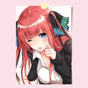 Anime Q-Quintessential Quintuplets Poster HD Anime Hot Theme Singer/OST/Movie-Waterproof Self-Stick Home Decor