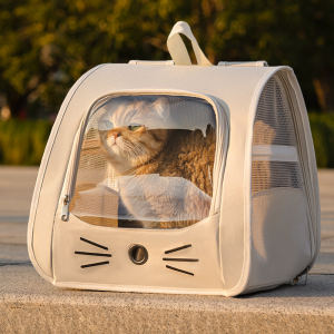 Cat Bag Portable Pet Dog Carrier Bag Large Travel Backpack Breathable Bag Anti-stress Waterproof