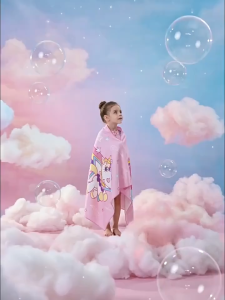 Swimming Quick-Drying Bath Towel Childrens Sports Towel Absorbent Girl Sports Portable Bath Hot Spring Beach Towel