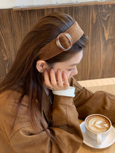 Retro Korean Wide Edge Hairband Womens High Hairline Headband Daily Outdoor Wear Pressing Hair Accessory Mango Jewelry