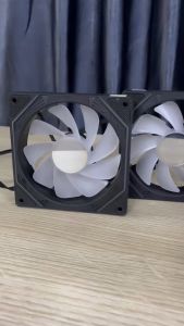 Quạt tản nhiệt - Fan case Coolmoon F3 Led ARGB vô cực màu đen / trắng + hub remote | Bảo hành 3 tháng