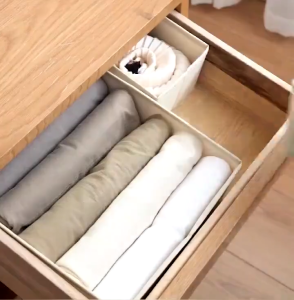 17KM Drawer Socks Panties Bras Sundries Clothes Storage Home Foldable Underwear Organizer Storage box