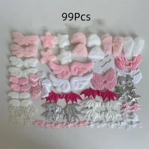 EELHOE | Gothic Lolita DIY Bow Lace Appliques Kit Decorative Trim Set for Cake Topper Decoration Party Event Craft
