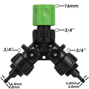 KESLA 1pc Tap Adapter 1Way 2-Way 4-Way Splitter Drip Irrigation Garden 1/4 Hose Automatic Watering System Kit Bonsai Pot Plant