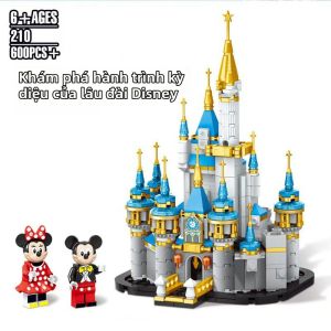 Lele Brother | Mô Hình Lắp Ráp Lâu Đài Disney Nhỏ Cho Bé Gái