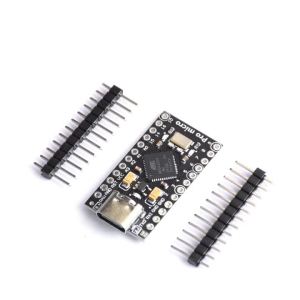 diymore | Mô-đun Bảng Phát Triển USB Loại C DC 6-12V Pro Micro Với Chip ATmega32U4 Màu Đen Cho Vi Điều Khiển Arduino