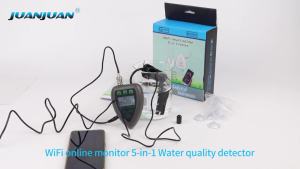 Máy Đo Chất Lượng Nước Kỹ Thuật Số Tuya WiFi 5 Trong 1 Thiết Bị Kiểm Tra Trực Tuyến Cho Bể Cá - Đo TDS EC PH S.G. Nhiệt Độ - Máy Phân Tích Nước Đa Chức Năng