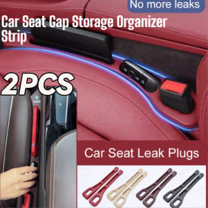 2PCS Universal Car Seat Gap Filler Organizer PU Car Seat Gap Anti-leak Stopper Strip Slot Seat Gap Storage Organizer Accessories