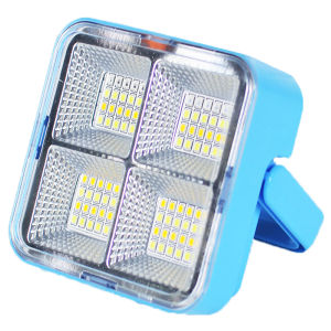 Portable Solar Light USB Rechargeable Outdoor Lighting Powerful LED Reflector Spotlight Projector Floodlight Construction Lamp