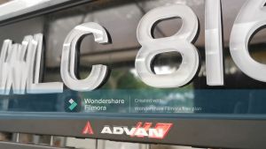 Curve Crystal Number Plate L88  / Acrylic Font / Curve Crystal Nombor Plat L88