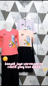 KAOS LENGAN 3/4 + KULOT PEREMPUAN 5-15 TAHUN
