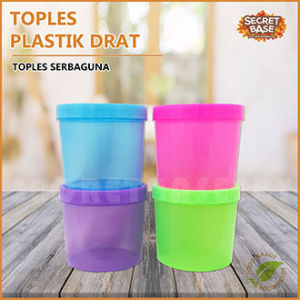 TOPLES DRAT - Toples Kue / Toples Plastik / Tempat Penyimpanan Makanan