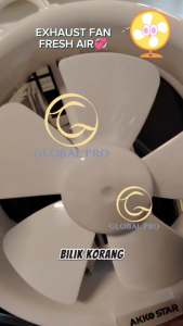 AKKO STAR 6"/8" EXHAUST FAN Wall mounted Circular powerful Window ventilation fan Kipas Bilik Air Kitchen Wind Guide