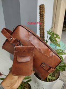 Pouch William Brown Series Handbag Kulit Organizer
