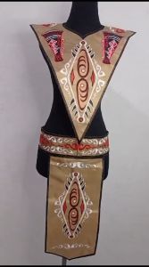 Renda Bordir Kostum Tari Adat Papua