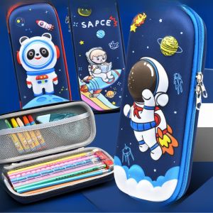 Azgalery MK909 Tempat Pensil Kotak Pensil Anak 3D Timbul Karakter Kartun Lucu Perempuan Cowok COD
