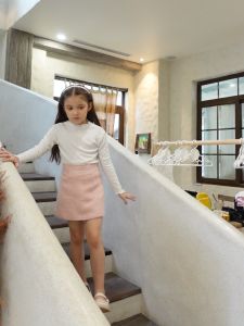 [OUTLET]Áo thu đông dài tay cho bé gái Bigfox Miss Meow chất cotton ấm áp cổ bèo size đại trẻ em 35711 tuổi 30kg 40kg 1922