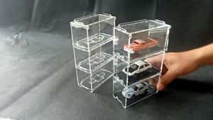 Box Diecast Akrilik Dengan Tutup Bisa Disusun 1:64