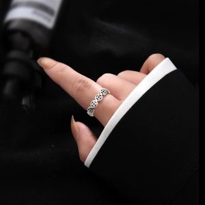 Trendy Titanium Steel Copper Coin Ring for Women Non-Fading Unique Design Luxury Feel Fashionable Jewelry Accessory