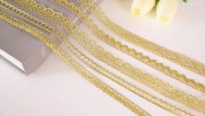 Vàng Bạc Ren Lưới Viền Ruy Băng 5/10 Yard Hai Mặt Grosgrain Polyester Cotton Để May Cưới Tự Làm Quần Áo Thủ Công Phụ Kiện
