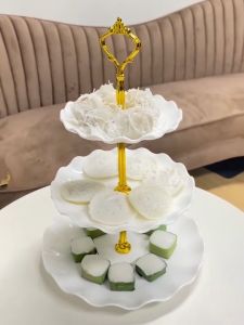 New York Big Sale 3 ชั้น ชั้นวางคัพเค้ก ชั้นวางขนม ชั้นวางขนม ยุก 3 ชั้น No.Y1524